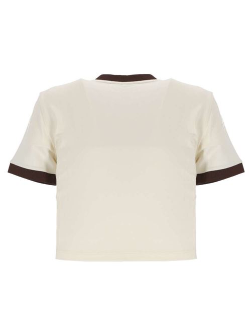 Ivory white chocolate t-shirt Miu Miu | MJN427S-OOO133NF0304